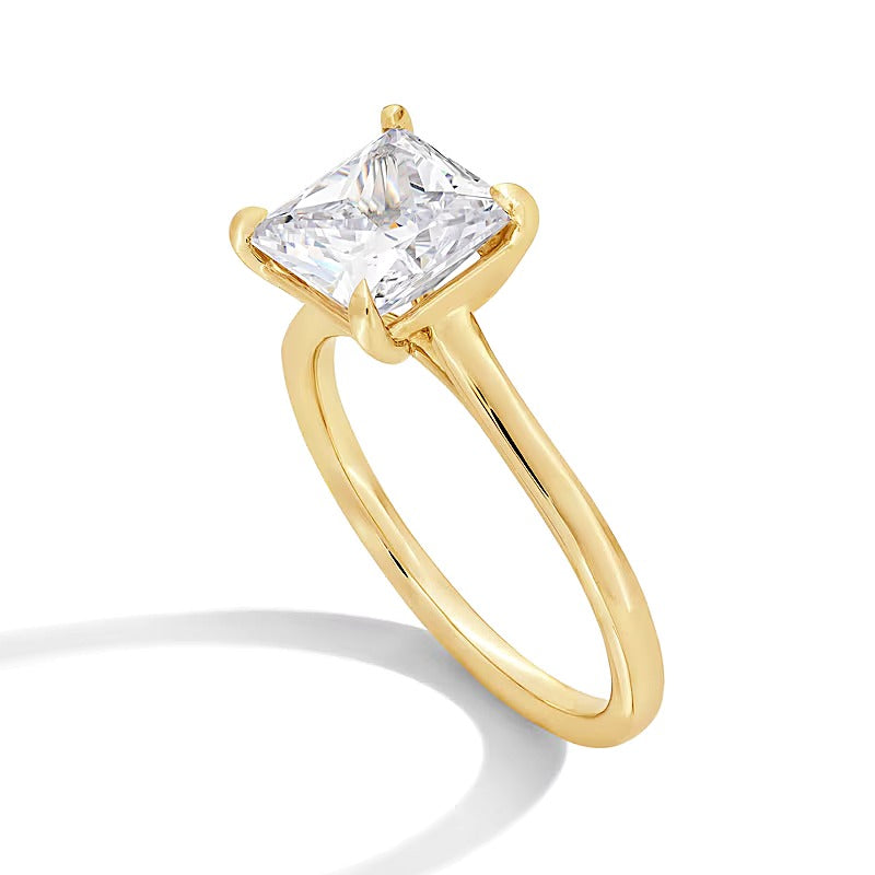 3.0 CT. Princess-Cut Lab-Grown Diamond Solitaire Engagement Ring in 14K Gold (F/VS2)