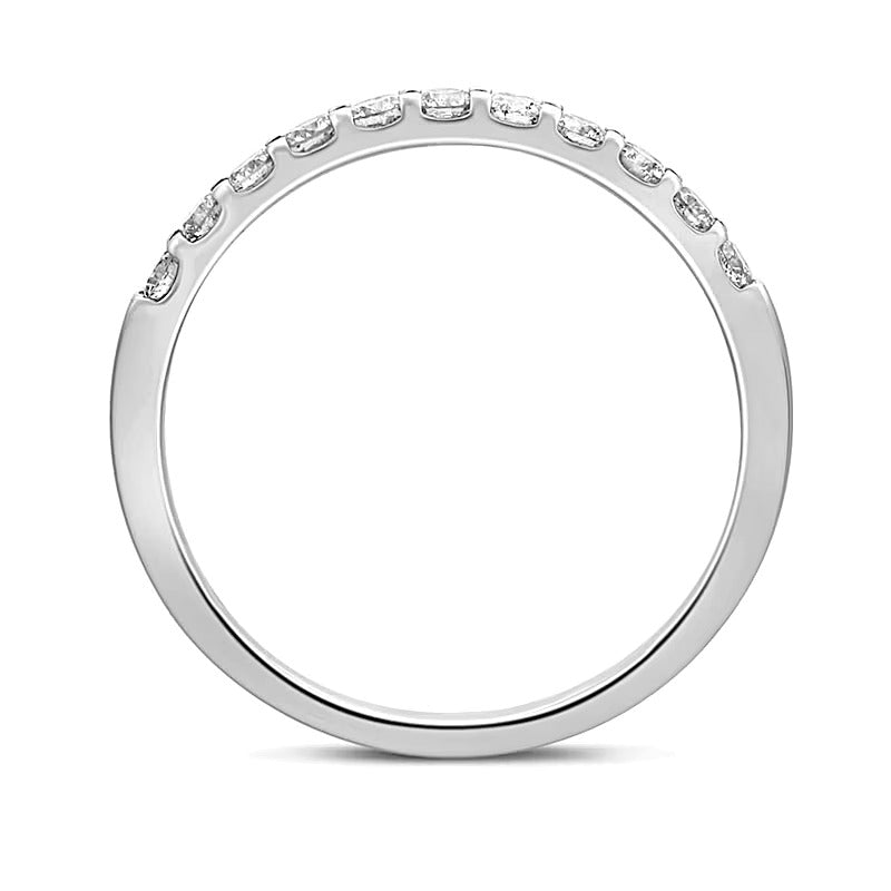 0.38 CT. TW Diamond Eleven Stone Anniversary Band in 10K White Gold
