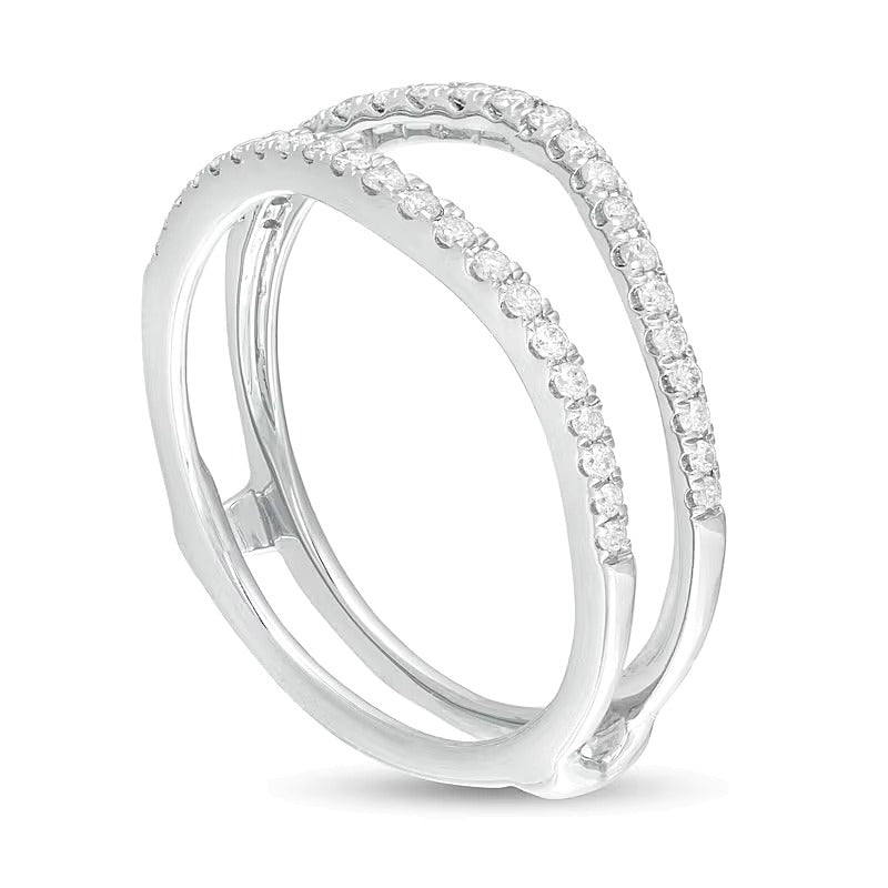 0.25 CT. TW Diamond Contour Solitaire Enhancer in 10K White Gold