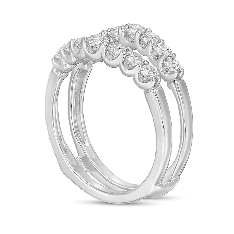 1.0 CT. TW Diamond Solitaire Enhancer in 14K White Gold