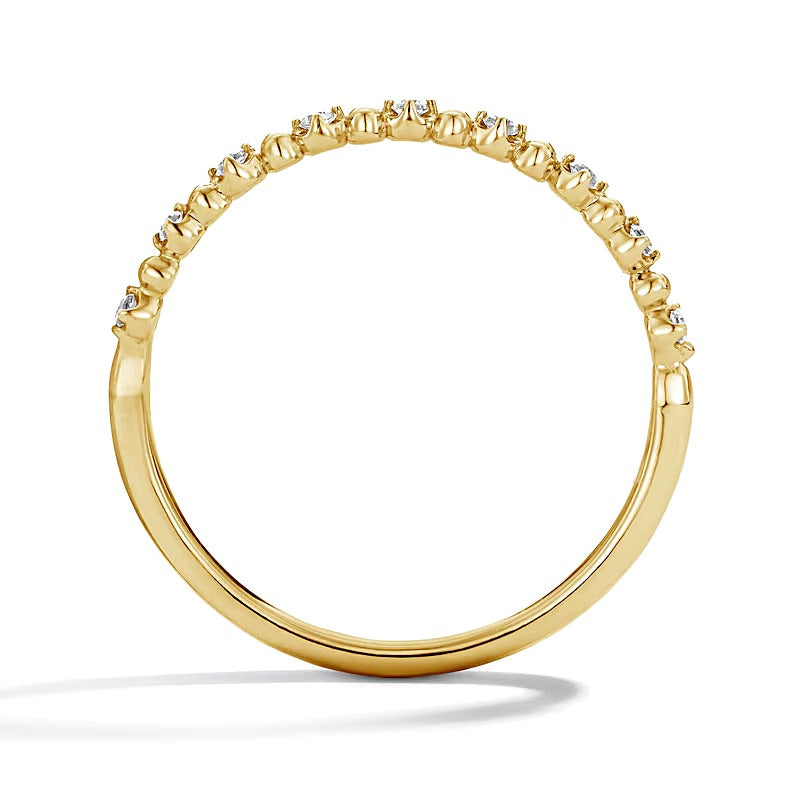 0.07 CT. TW Diamond Stackable Anniversary Band in 10K Gold