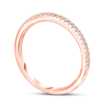 0.17 CT. TW Diamond Anniversary Band in 10K Rose Gold