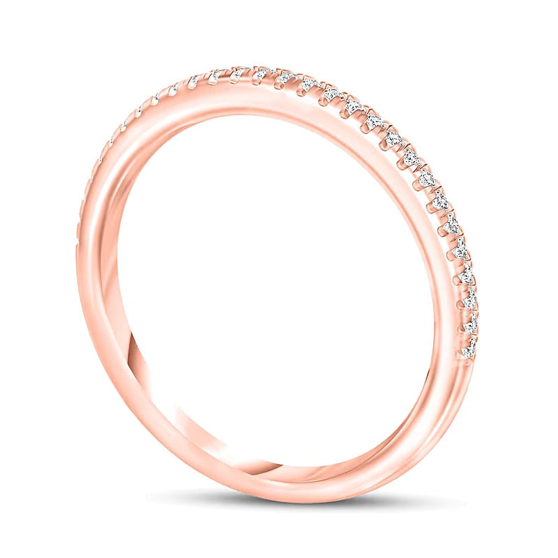 0.17 CT. TW Diamond Anniversary Band in 10K Rose Gold