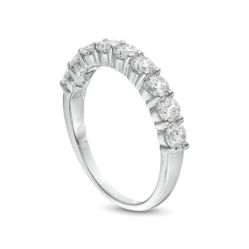 1.0 CT. TW Diamond Wedding Band in 10K White Gold