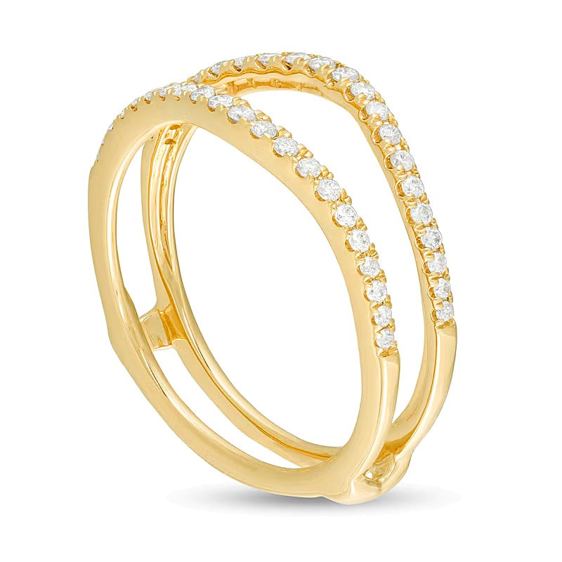 0.25 CT. TW Diamond Contour Solitaire Enhancer in 10K Gold