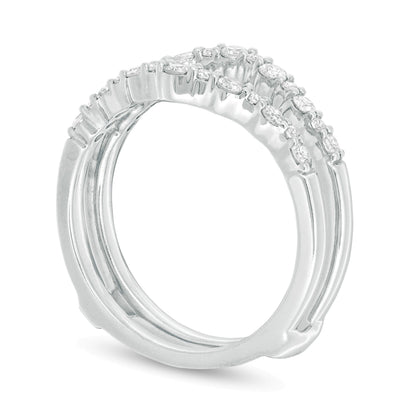 0.38 CT. TW Diamond Contour Solitaire Enhancer in 14K White Gold