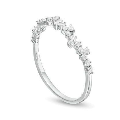 0.25 CT. TW Diamond Scatter Anniversary Band in 10K White Gold