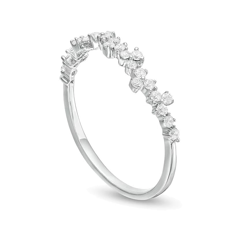 0.25 CT. TW Diamond Scatter Anniversary Band in 10K White Gold