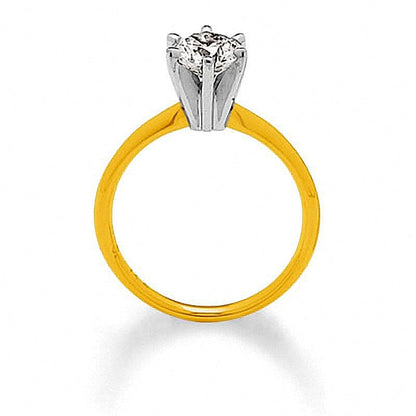1.0 CT. Diamond Solitaire Engagement Ring in 14K Gold (I/I2)