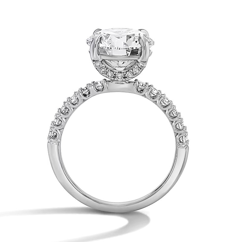 4.5 CT. TW Lab-Grown Diamond Engagement Ring in 14K White Gold (F/VS2)