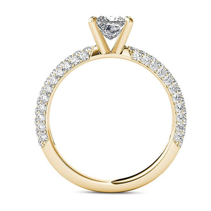 1.0 CT. TW Princess-Cut Diamond Engagement Ring in 14K Gold