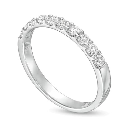 0.5 CT. TW Diamond Band in 18K White Gold (I/VS2)