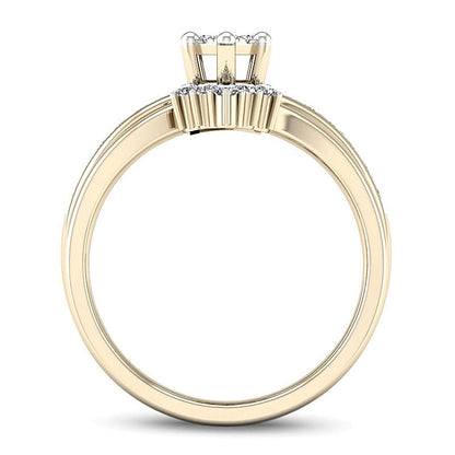0.5 CT. TW Composite Diamond Marquise Bridal Set in 14K Gold