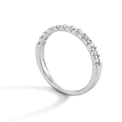 0.5 CT. TW Diamond Prong Band in 14K White Gold