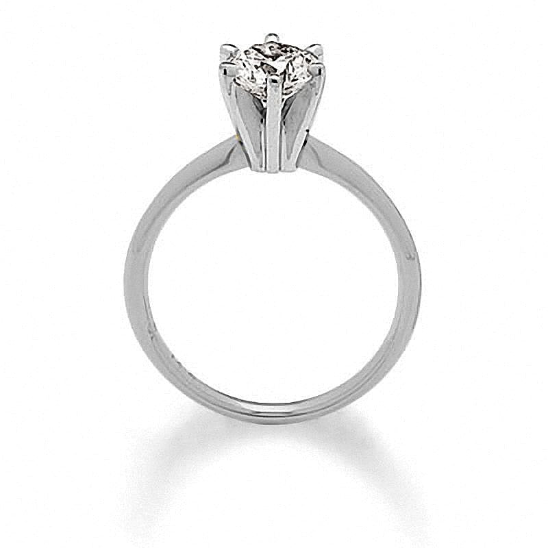 1.0 CT. Diamond Solitaire Engagement Ring in 14K White Gold (J/I1)