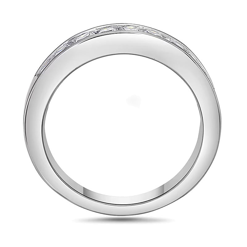 1.0 CT. TW Princess-Cut Diamond Nine Stone Wedding Band in 14K White Gold (I/SI2)