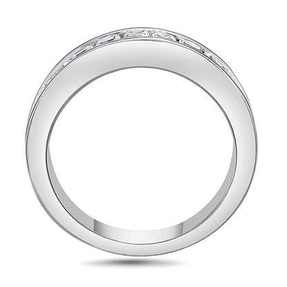 1.5 CT. TW Princess-Cut Diamond Wedding Band in 14K White Gold (I/SI2)