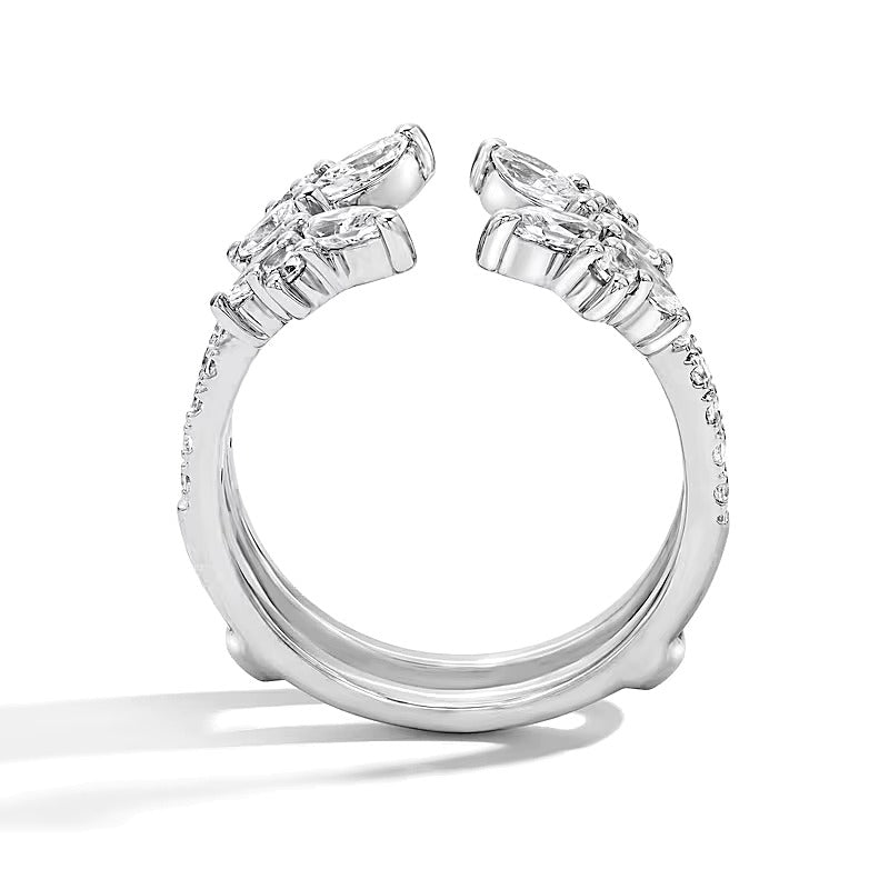 1.25 CT. TW Marquise-Cut Lab-Grown Diamond Solitaire Enhancer Ring in 14K White Gold (F/VS2)
