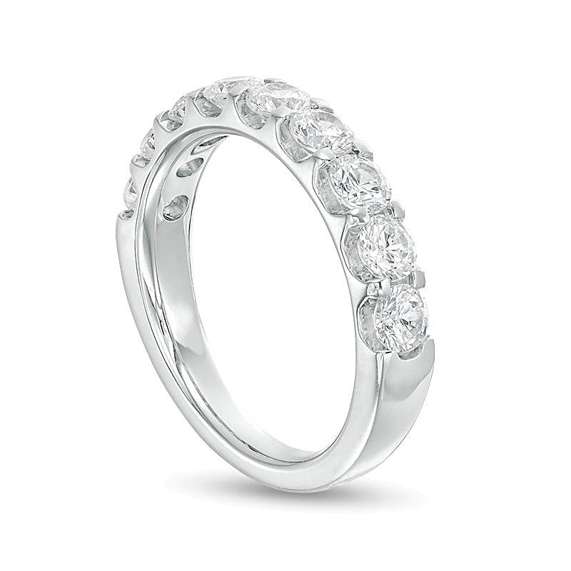 1.5 CT. TW Diamond Nine Stone Band in 14K White Gold (I/SI2)