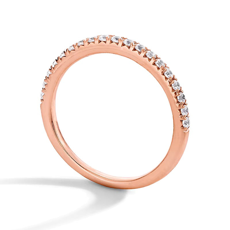 0.25 CT. TW Lab-Grown Diamond Band in 14K Rose Gold (F/VS2)