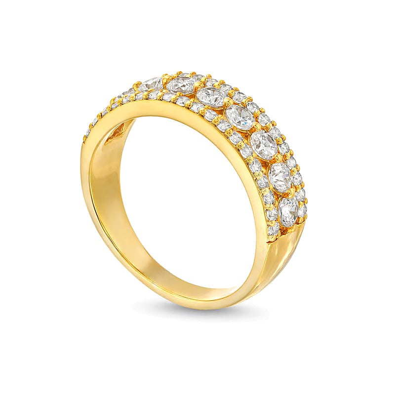 1.0 CT. TW Diamond Edge Band in 10K Gold