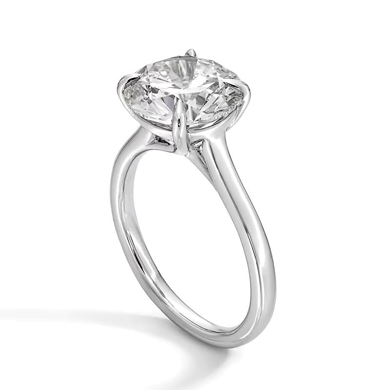 4.0 CT. TW Lab-Grown Diamond Solitaire Engagement Ring in Platinum (F/VS2)