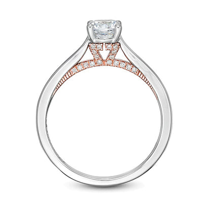 Zales Private Collection 3/4 CTW. Colourless Diamond Engagement Ring in 14K Two-Tone Gold (F/I1)