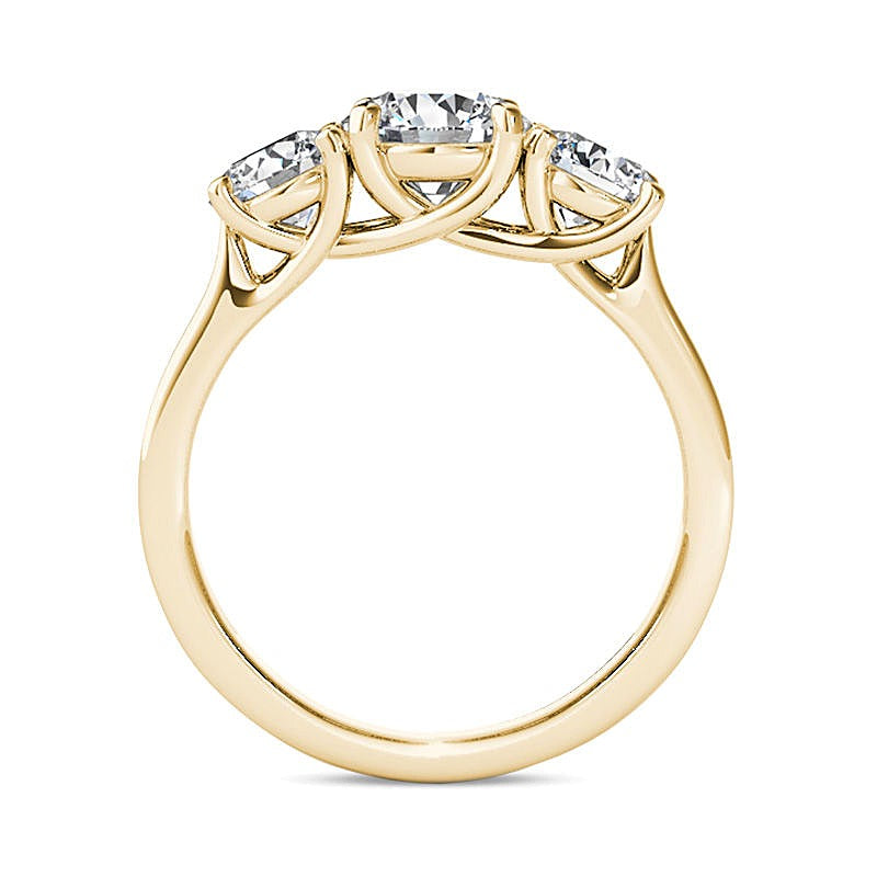 2.0 CT. TW Diamond Three Stone Engagement Ring in 14K Gold