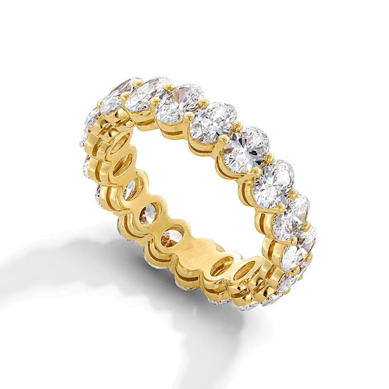 4.33 CT. TW Oval Lab-Grown Diamond Eternity Band in 14K Gold (F/VS2) - Size 6