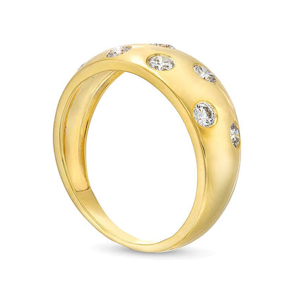0.5 CT. TW Diamond Bubbles Band in 10K Gold