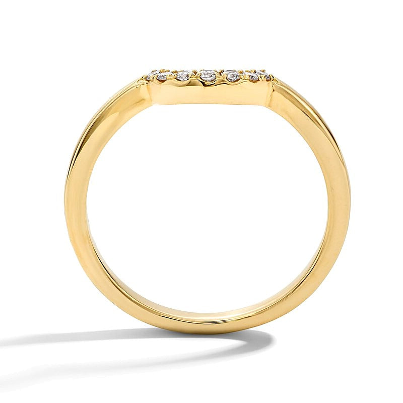 0.07 CT. TW Lab-Grown Diamond Solitaire Enhancer Ring in 14K Gold (F/VS2)
