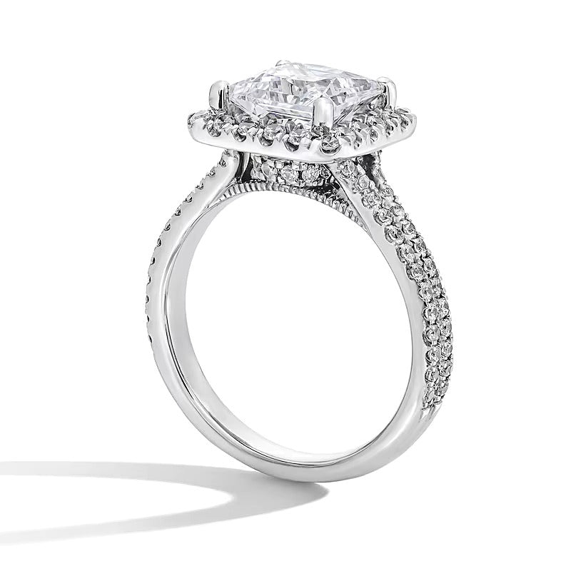 2.63 CT. TW Princess-Cut Lab-Grown Diamond Frame Ring in 14K White Gold (F/SI2)