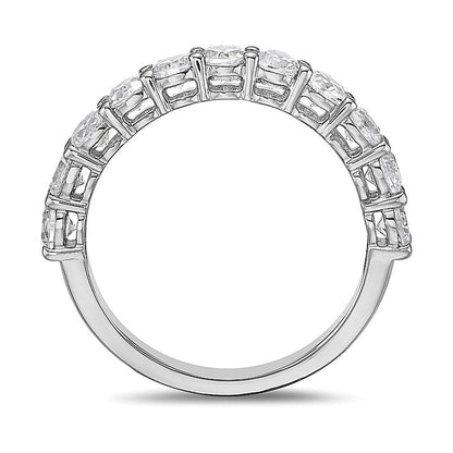 1.25 CT. TW Diamond Eleven Stone Band in 10K White Gold (I/I2)