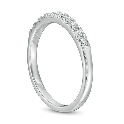 0.38 CT. TW Diamond Nine Stone Anniversary Band in 10K White Gold