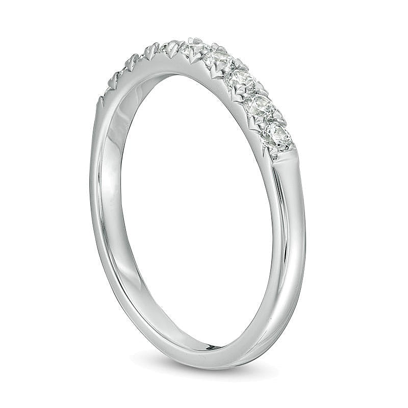 0.38 CT. TW Diamond Nine Stone Anniversary Band in 10K White Gold