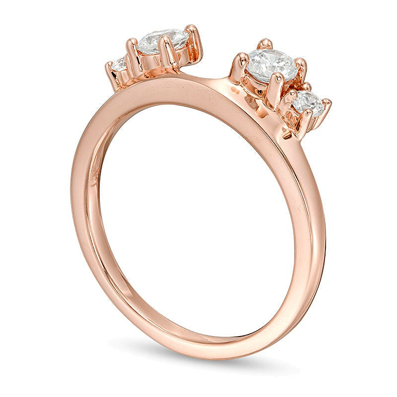 0.5 CT. TW Diamond Solitaire Enhancer in 14K Rose Gold