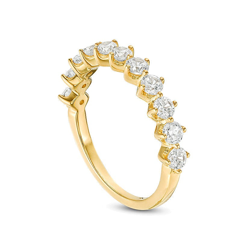 1.0 CT. TW Diamond Wedding Band in 10K Gold