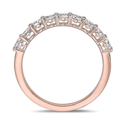 0.75 CT. TW Diamond Nine Stone Band in 10K Rose Gold (I/I2)