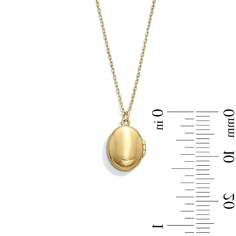 Oval Locket in 10K Gold
