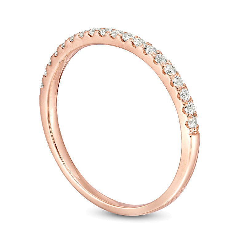 0.25 CT. TW Diamond Wedding Band in 10K Rose Gold