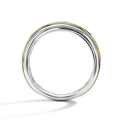 1.0 CT. TW Black Diamond Five-Stone Band in 10K Two-Tone Gold