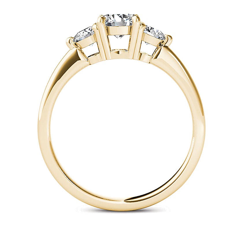 0.75 CT. TW Diamond Three Stone Engagement Ring in 14K Gold
