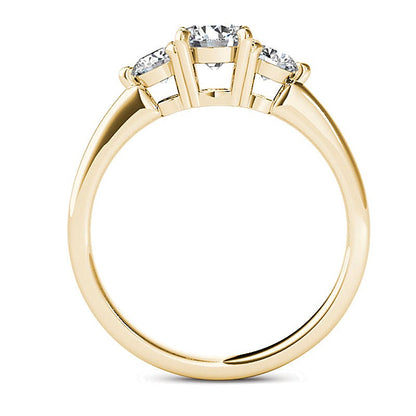 0.75 CT. TW Diamond Three Stone Engagement Ring in 14K Gold