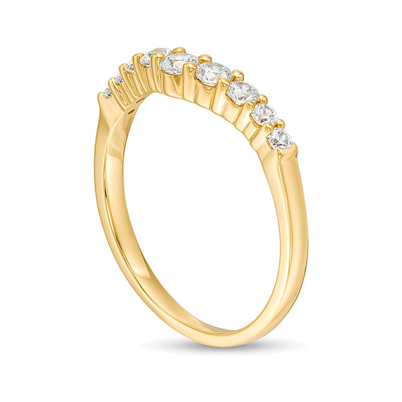 0.38 CT. TW Diamond Contour Anniversary Band in 14K Gold