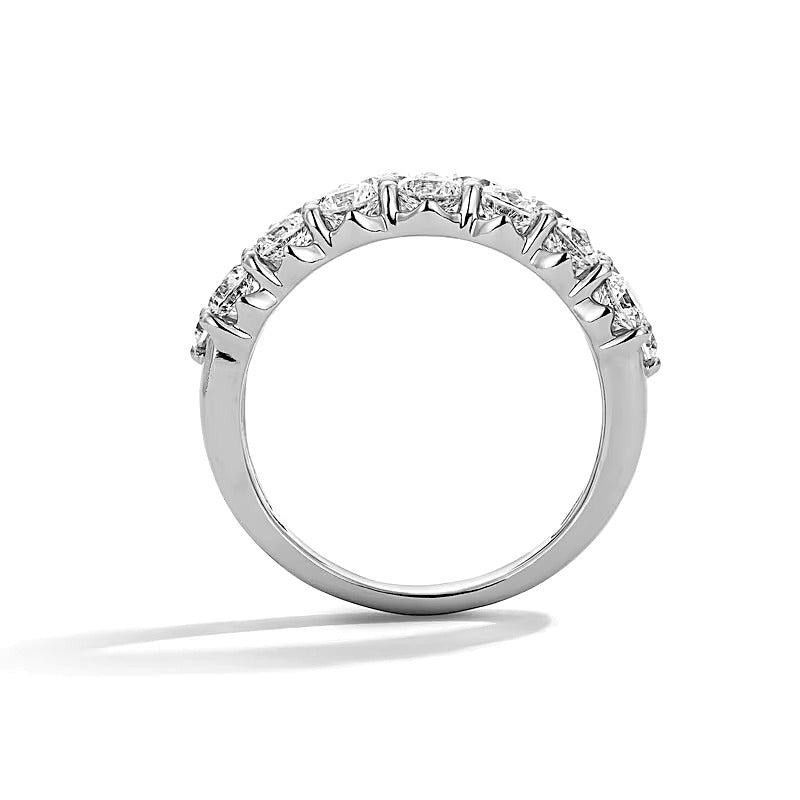2.5 CT. TW Lab-Grown Diamond Two-Row Anniversary Band in 10K White Gold (F/VS2)