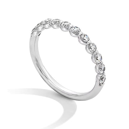 0.5 CT. TW Lab-Grown Diamond Anniversary Band in 14K White Gold (F/VS2)