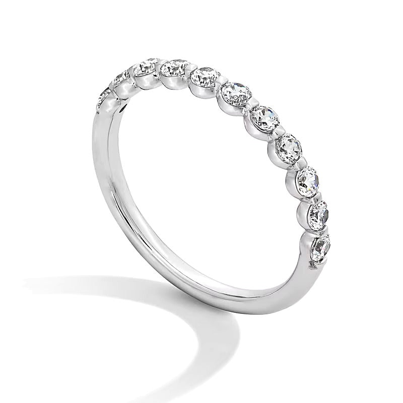 0.5 CT. TW Lab-Grown Diamond Anniversary Band in 14K White Gold (F/VS2)