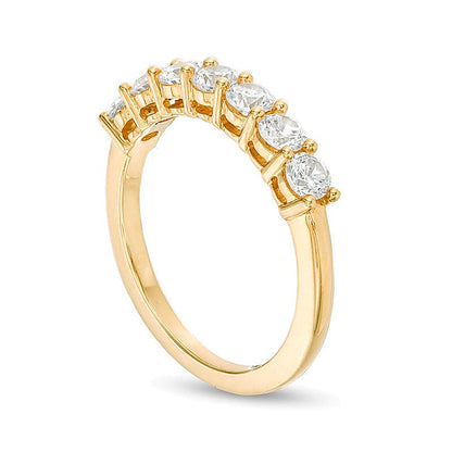 1.0 CT. TW Diamond Seven Stone Anniversary Band in 10K Gold