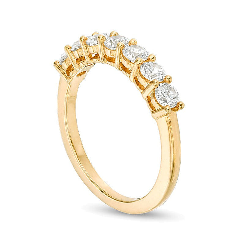 1.0 CT. TW Diamond Seven Stone Anniversary Band in 10K Gold