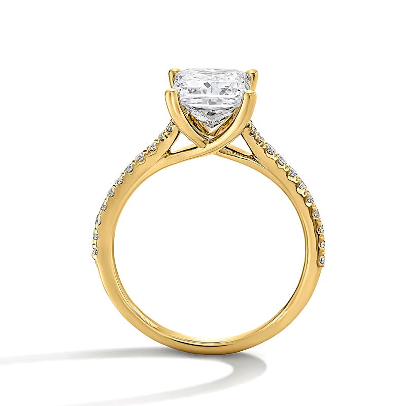 2.25 CT. TW Princess-Cut Lab-Grown Diamond Engagement Ring in 14K Gold (F/VS2)